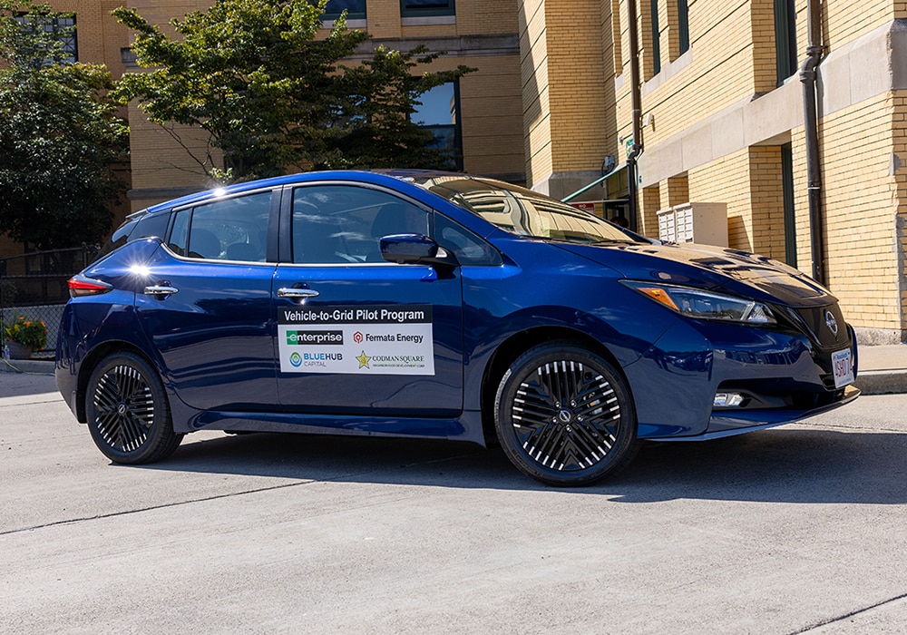 First-in-Nation Pilot to Provide Low-Income Driver with Affordable Access to EV Launched in Boston by BlueHub Energy, Fermata Energy, Enterprise Holdings & Codman Square Neighborhood Development Corp.